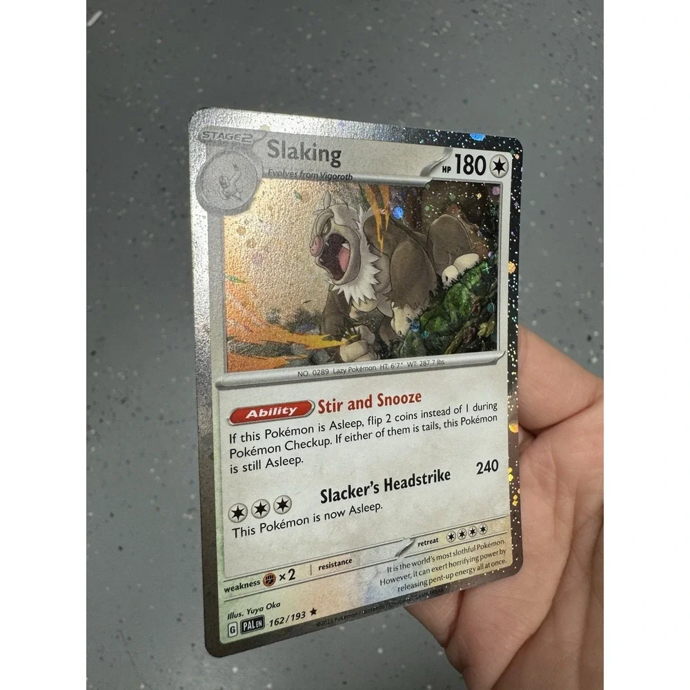 Slaking 162/193 MISPRINT ERROR ON BACK SEE! ✨ Cosmos Holo Near mint Pokemon Card